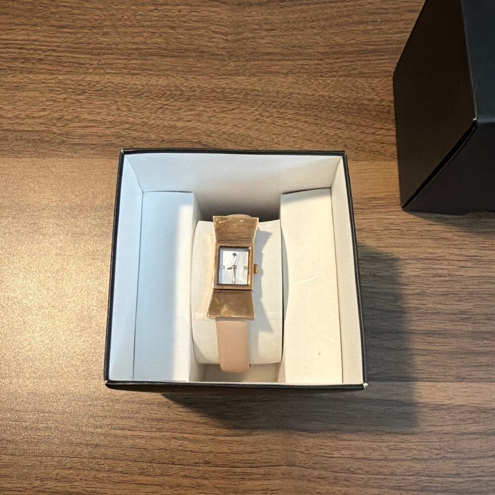 Kate Spade Swiss Made Leather Watch in Pink with original box